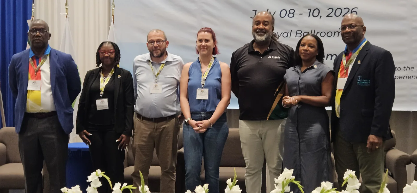 Rencontre avec des participants à l’assemblée générale de la PMAC, au Suriname, en juillet 2026.